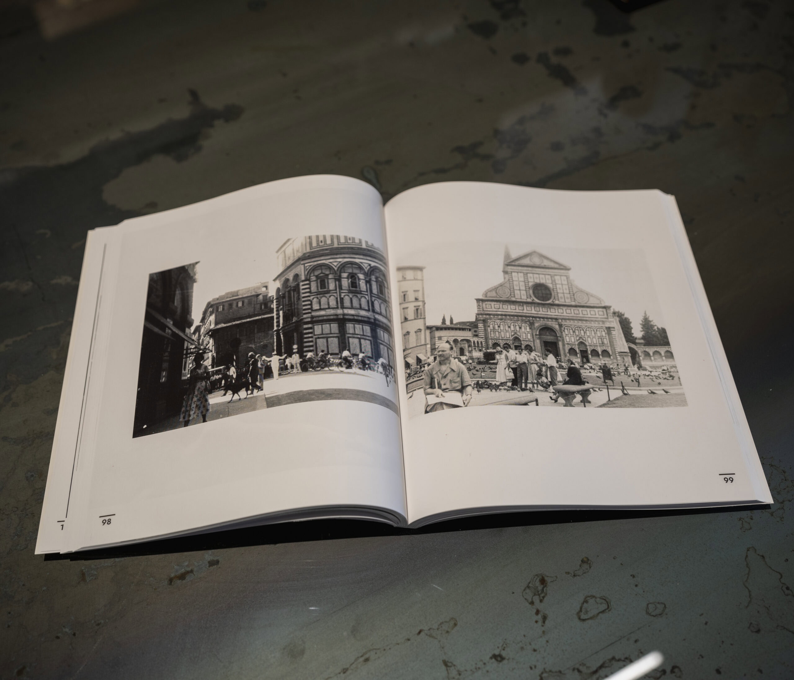 Italy 1956: Photographer - Interior spread showing Florence